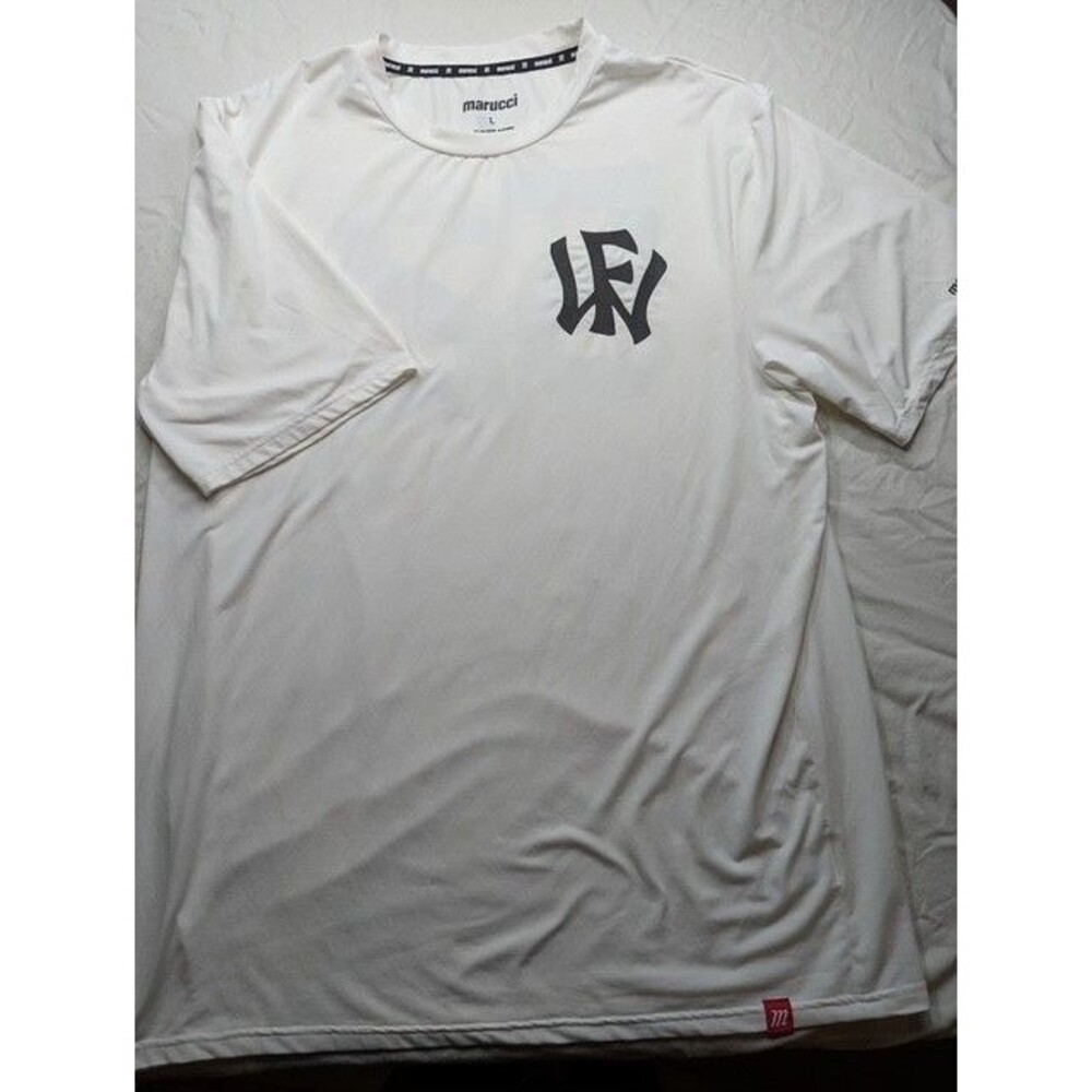 Marucci Baseball Performance Shirt Mens Large White Black #52 Team Jersey